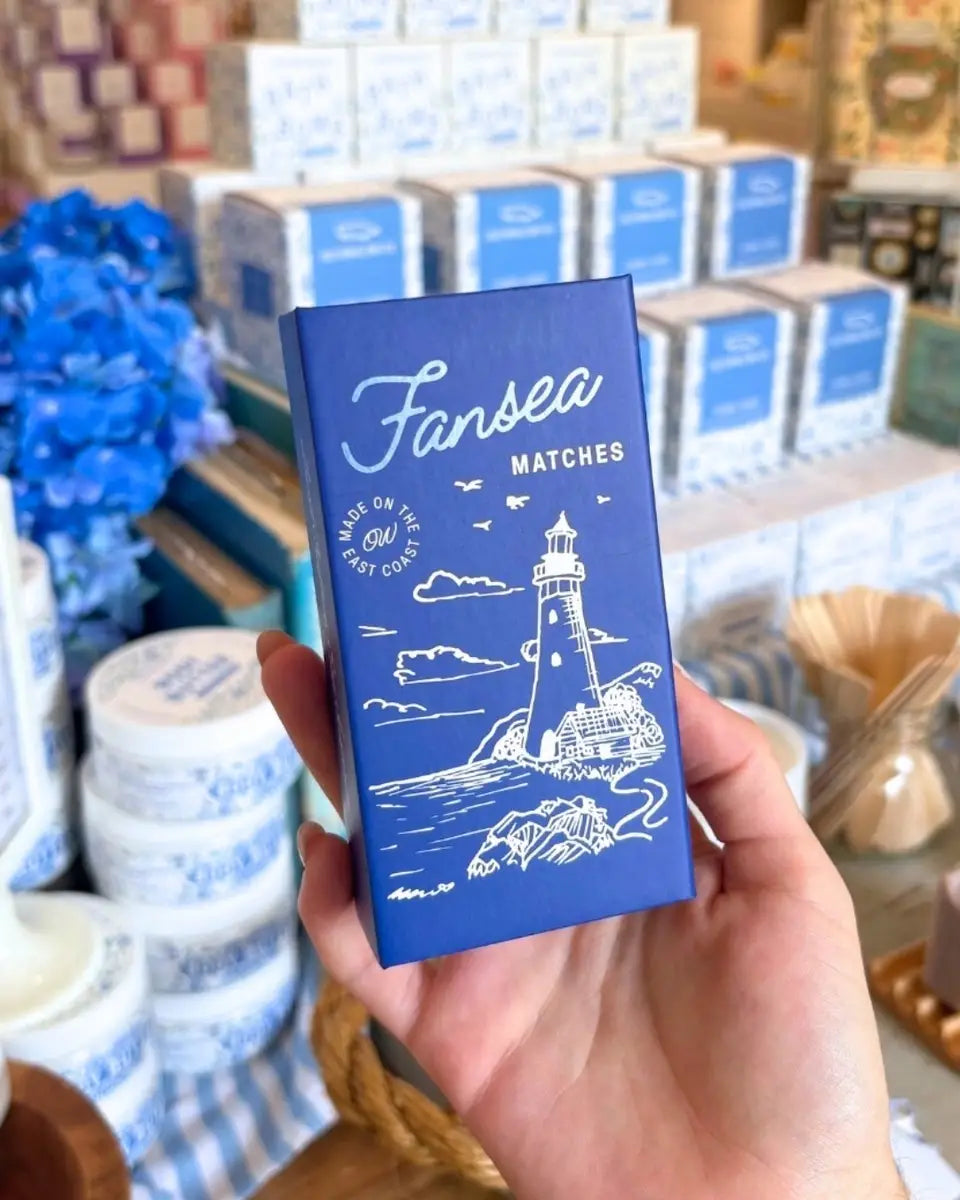 Old Whaling Company Gifts Fansea Matches | Blue Keepsake Matchbox