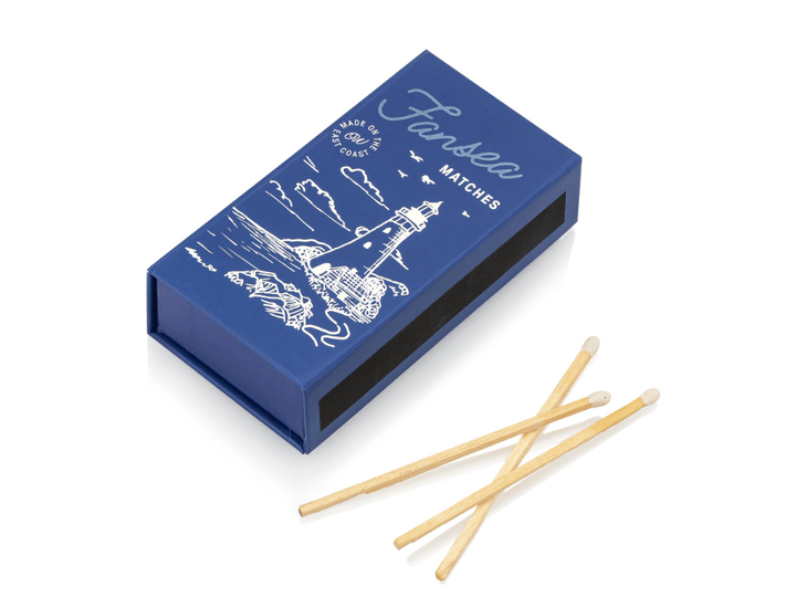 Old Whaling Company Gifts Fansea Matches | Blue Keepsake Matchbox