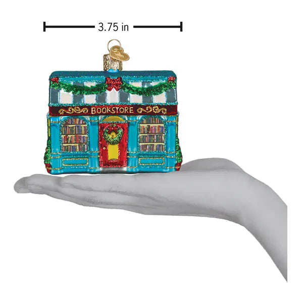 Old World Christmas Gifts Bookstore Ornament