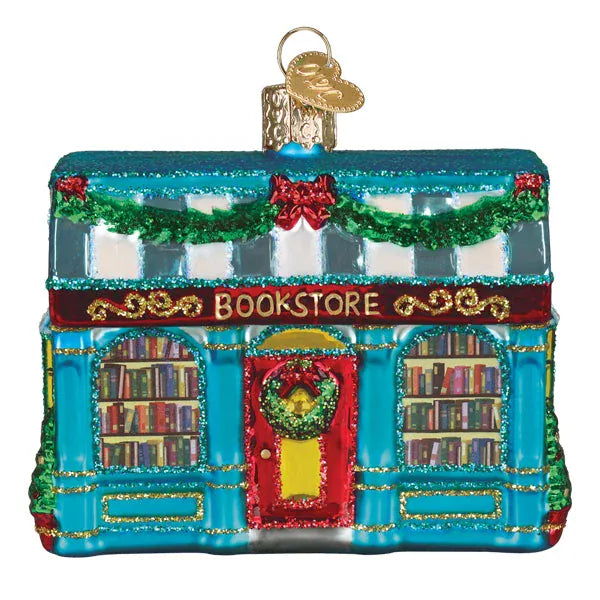 Old World Christmas Gifts Bookstore Ornament