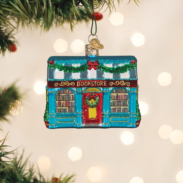 Old World Christmas Gifts Bookstore Ornament