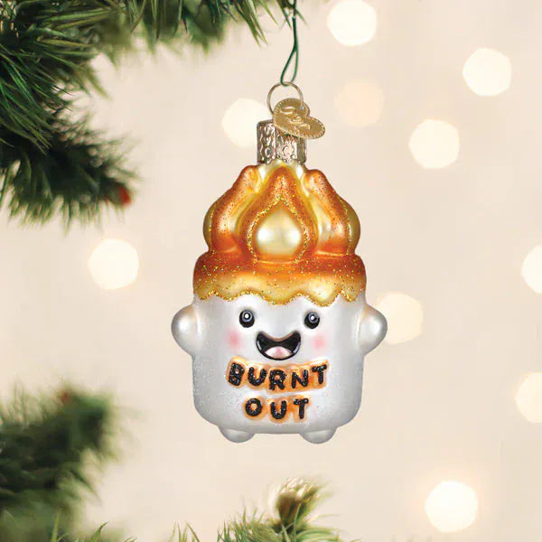 Old World Christmas Gifts Burnt-out Marshmallow Ornament