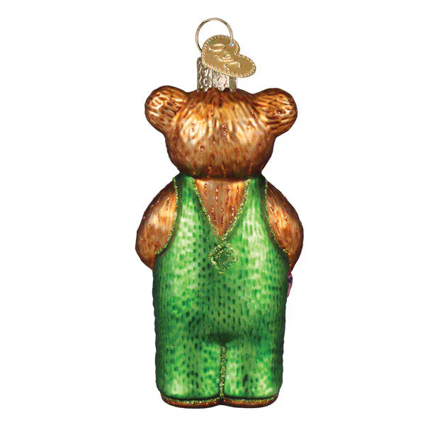 Old World Christmas Gifts Corduroy Holding Book Ornament