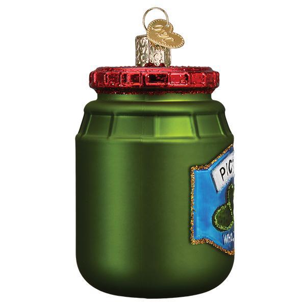 Old World Christmas Gifts Jar Of Pickles Ornament