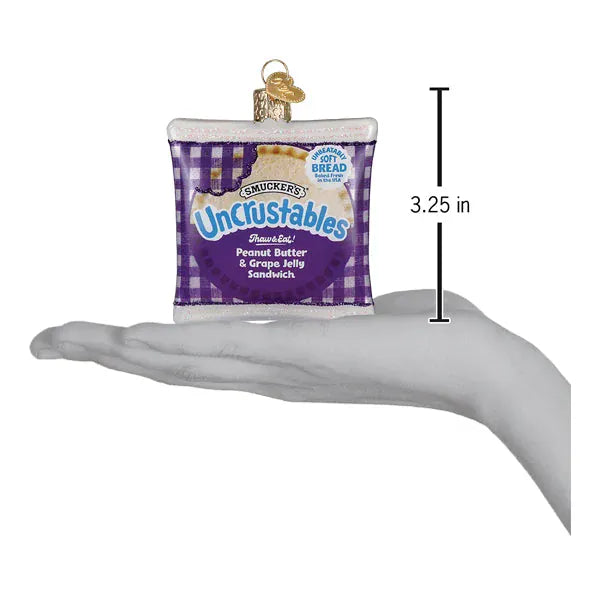 Old World Christmas Gifts PB &amp; Grape Uncrustables Sandwich Ornament