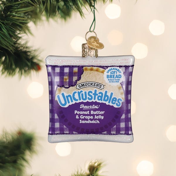 Old World Christmas Gifts PB &amp; Grape Uncrustables Sandwich Ornament