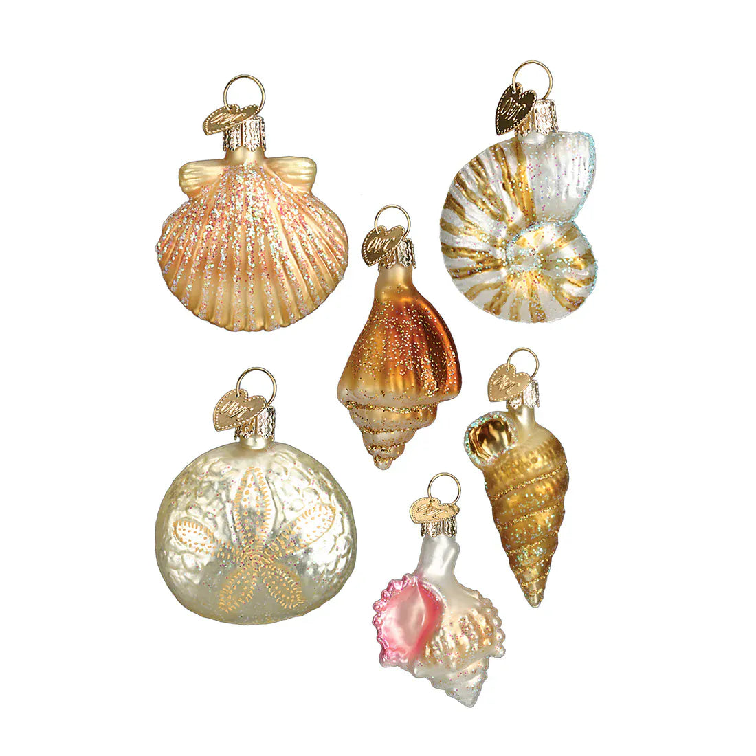 Old World Christmas Gifts Sea Shell Christmas Ornaments