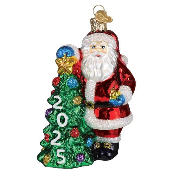 Old World Christmas Holiday 2025 Santa With Tree Ornament