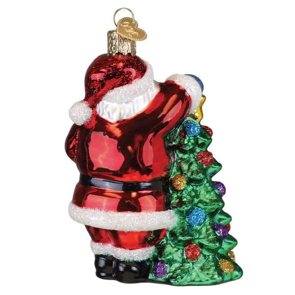 Old World Christmas Holiday 2025 Santa With Tree Ornament