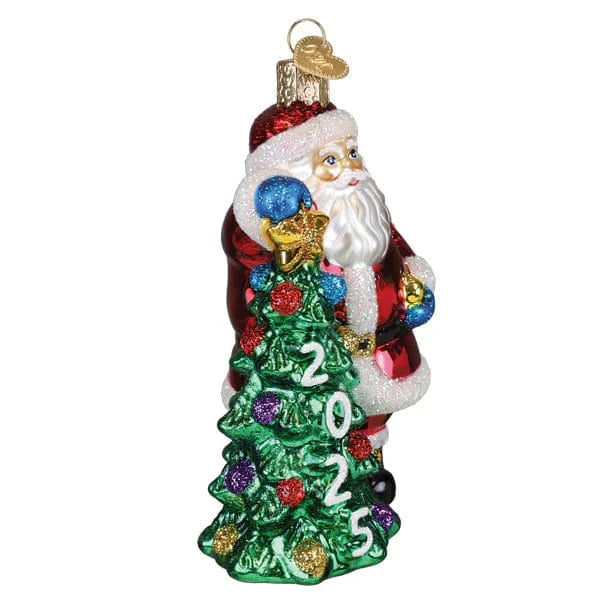 Old World Christmas Holiday 2025 Santa With Tree Ornament