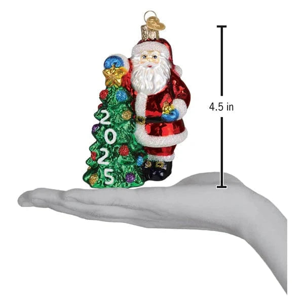 Old World Christmas Holiday 2025 Santa With Tree Ornament