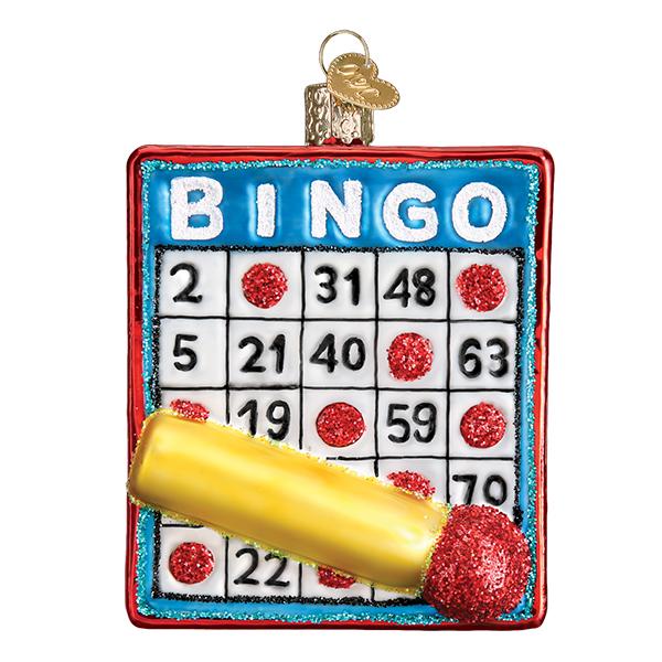 Old World Christmas Holiday Bingo Ornament