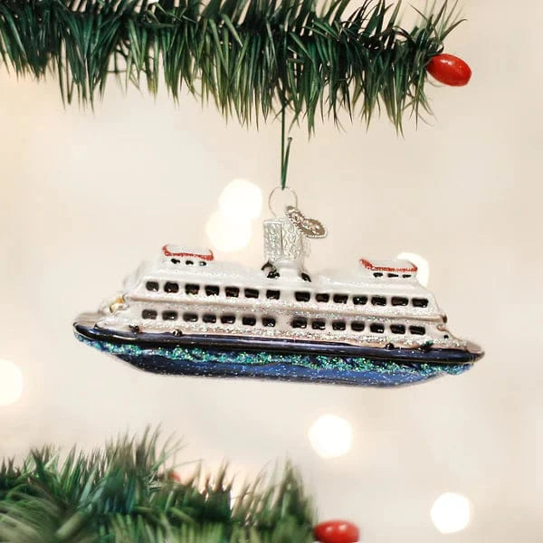Old World Christmas Holiday Ferry Ornament