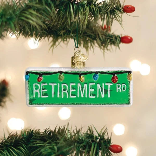 Old World Christmas Holiday Happy Retirement Ornament