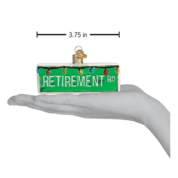 Old World Christmas Holiday Happy Retirement Ornament