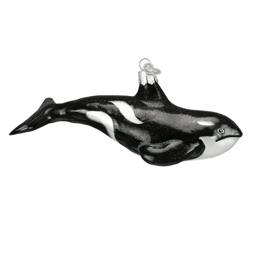 Old World Christmas Holiday Orca Whale Ornament