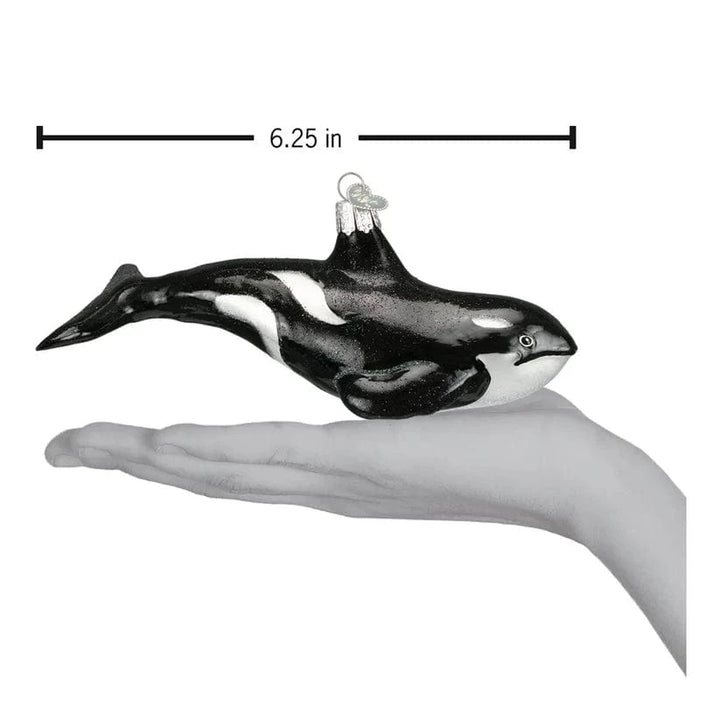 Old World Christmas Holiday Orca Whale Ornament