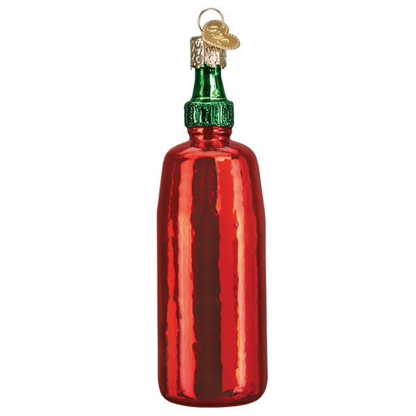 Old World Christmas Holiday Sriracha Sauce Ornament