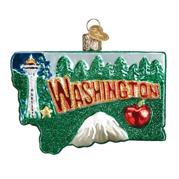 Old World Christmas Holiday State Of Washington Ornament