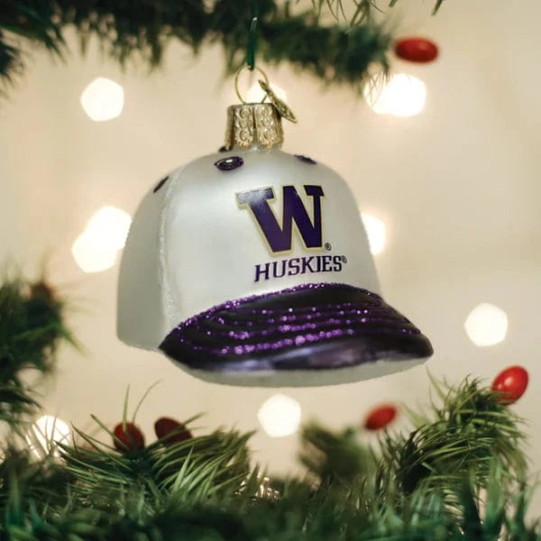 Old World Christmas Holiday Washington Baseball Cap Ornament