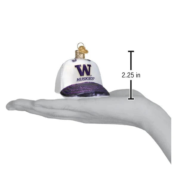 Old World Christmas Holiday Washington Baseball Cap Ornament
