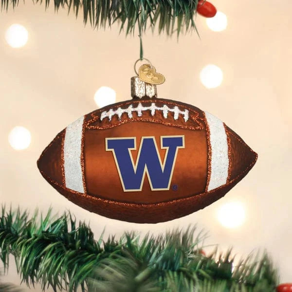 Old World Christmas Holiday Washington Football Ornament