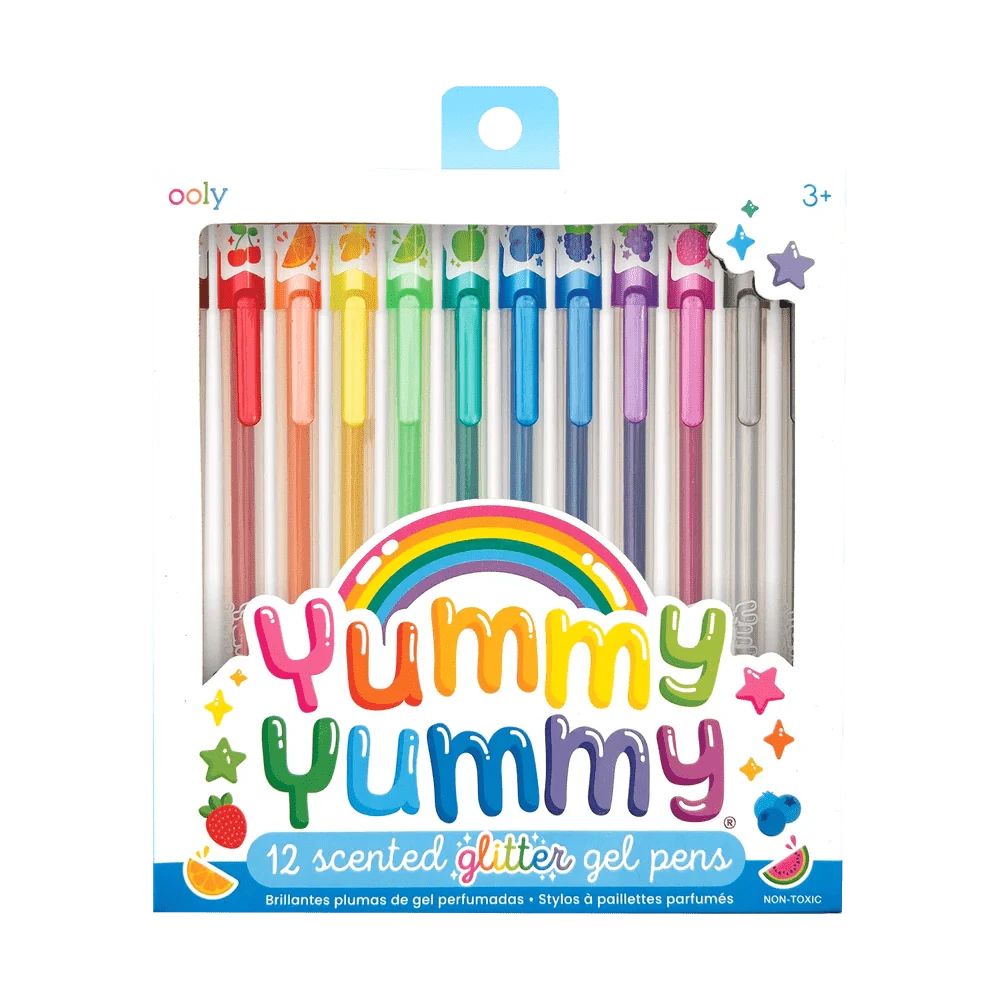 OOLY Art Supplies Yummy Yummy Scented Colored Glitter Gel Pens