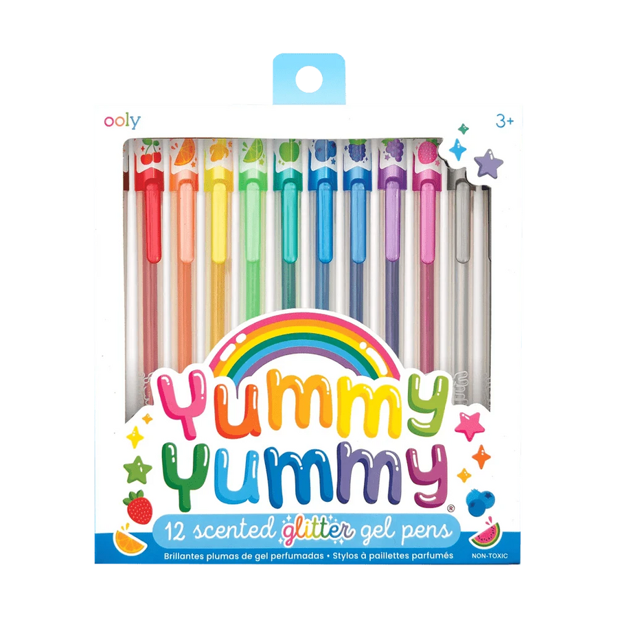 OOLY Art Supplies Yummy Yummy Scented Colored Glitter Gel Pens