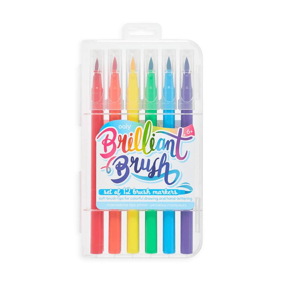 OOLY Art Supply Brilliant Brush Markers