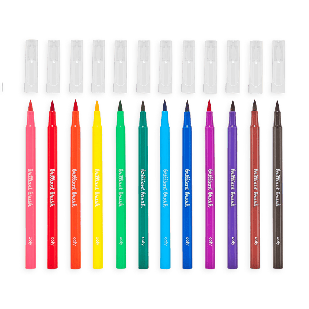 OOLY Art Supply Brilliant Brush Markers