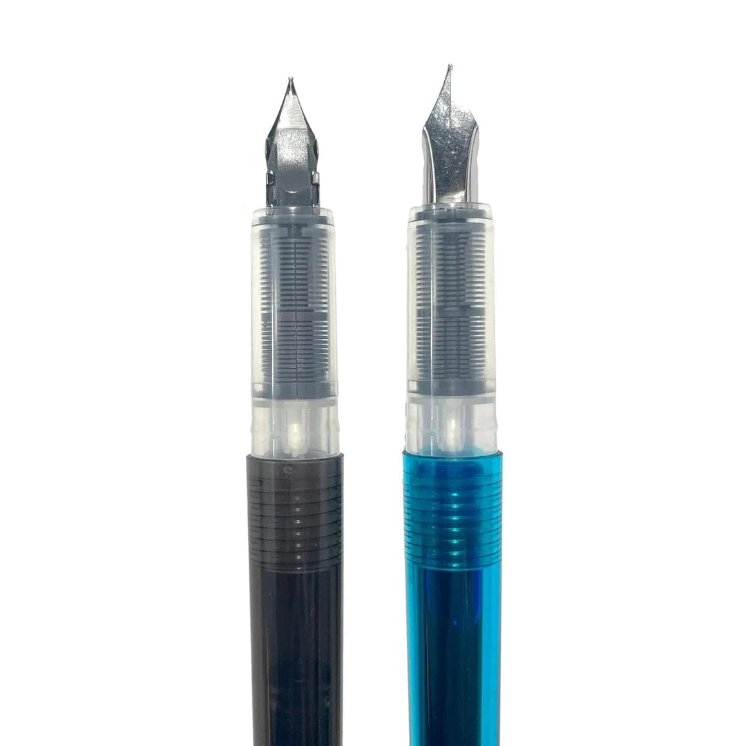 OOLY Art Supply Splendid Duo Fountain Pens - Black & Blue Ink - Set of 2