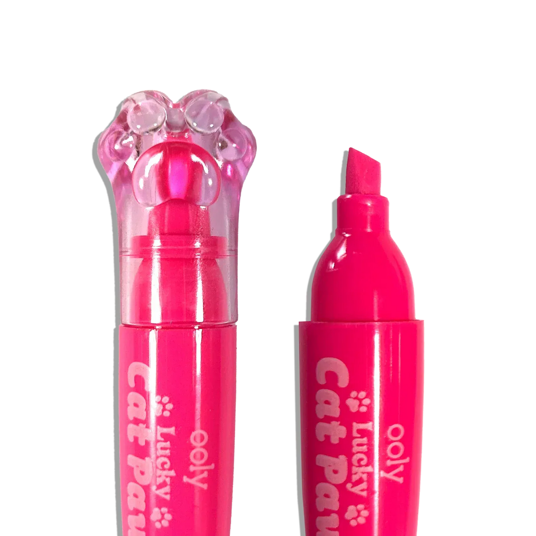 OOLY Lucky Cat Paw Scented Neon Highlighters - Set of 6 | OOLY