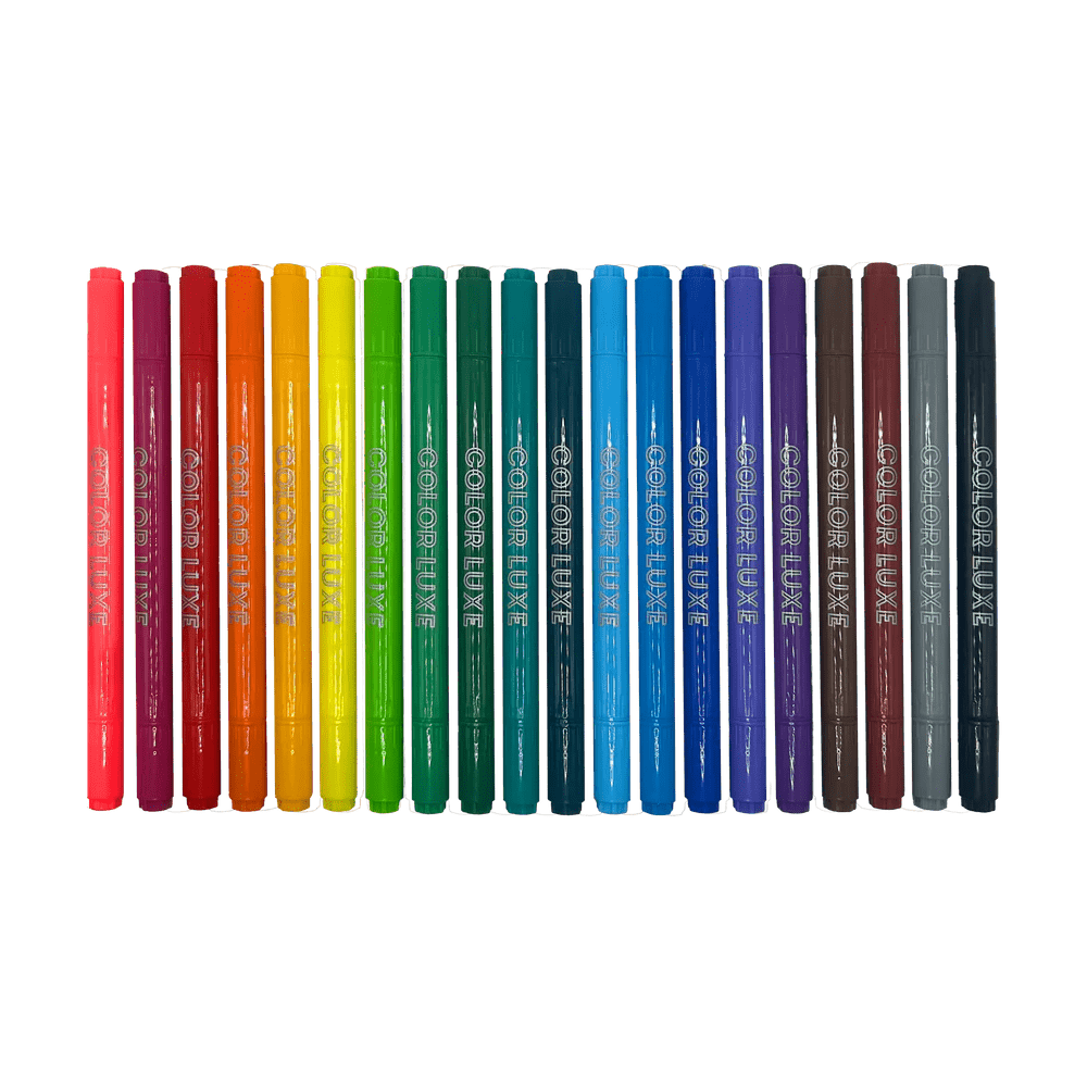 OOLY Markers Color Luxe Double-Ended Markers - Set of 20 | OOLY