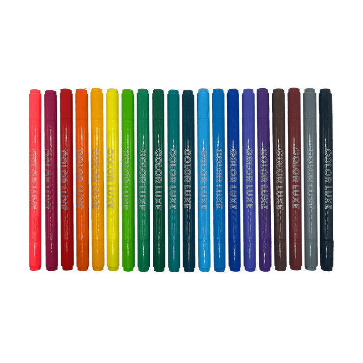 OOLY Markers Color Luxe Double-Ended Markers - Set of 20 | OOLY