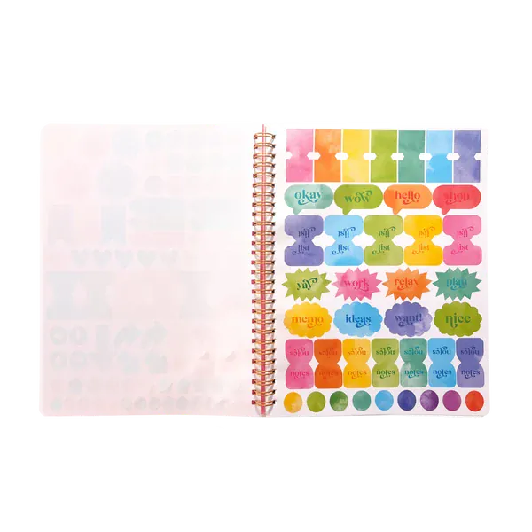 OOLY Paper Artful Notes Reverse Coloring Notebook - Geoscape