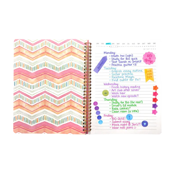 OOLY Paper Artful Notes Reverse Coloring Notebook - Geoscape