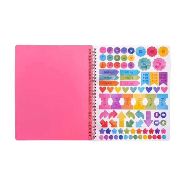 OOLY Paper Artful Notes Reverse Coloring Notebook - Geoscape