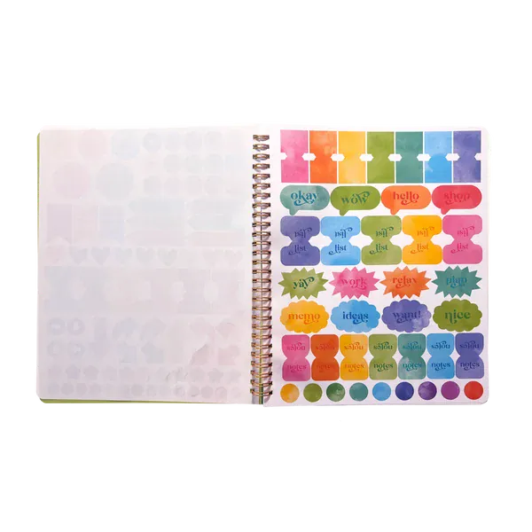 OOLY Paper Artful Notes Reverse Coloring Notebook - Wildscape