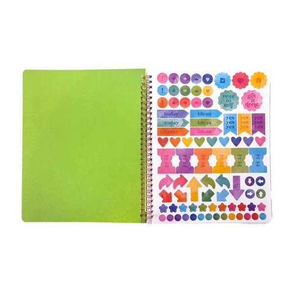 OOLY Paper Artful Notes Reverse Coloring Notebook - Wildscape