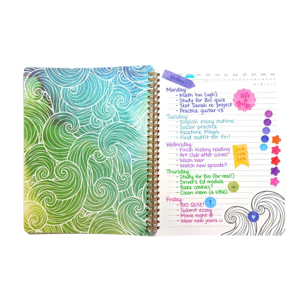 OOLY Paper Artful Notes Reverse Coloring Notebook - Wildscape