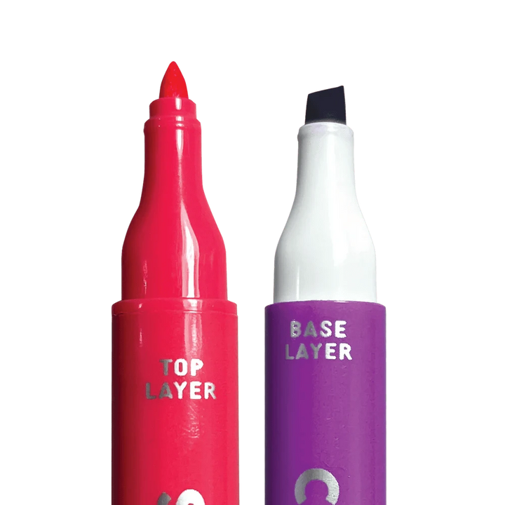 OOLY Paper Color Layers Double Ended Layering Markers - Set of 8