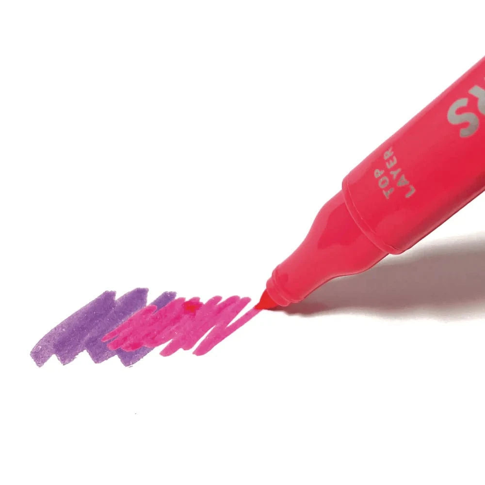 OOLY Paper Color Layers Double Ended Layering Markers - Set of 8