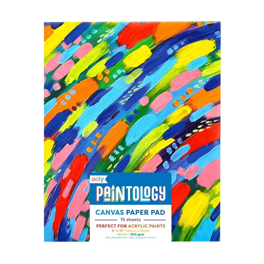 OOLY Paper Paintology Canvas Paper Pad - 15 Sheets