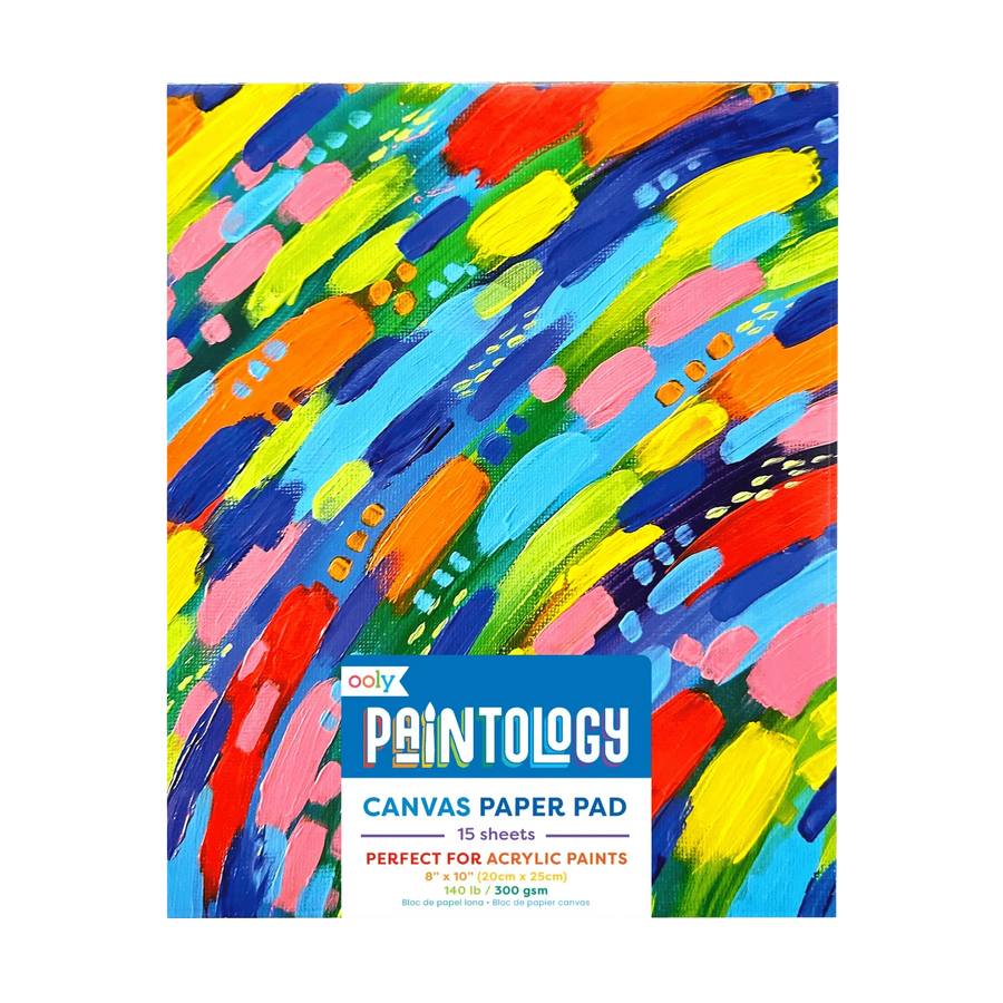 OOLY Paper Paintology Canvas Paper Pad - 15 Sheets