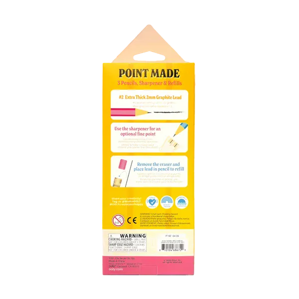 OOLY Paper Point Made Mechanical Graphite Pencils – Set of 3