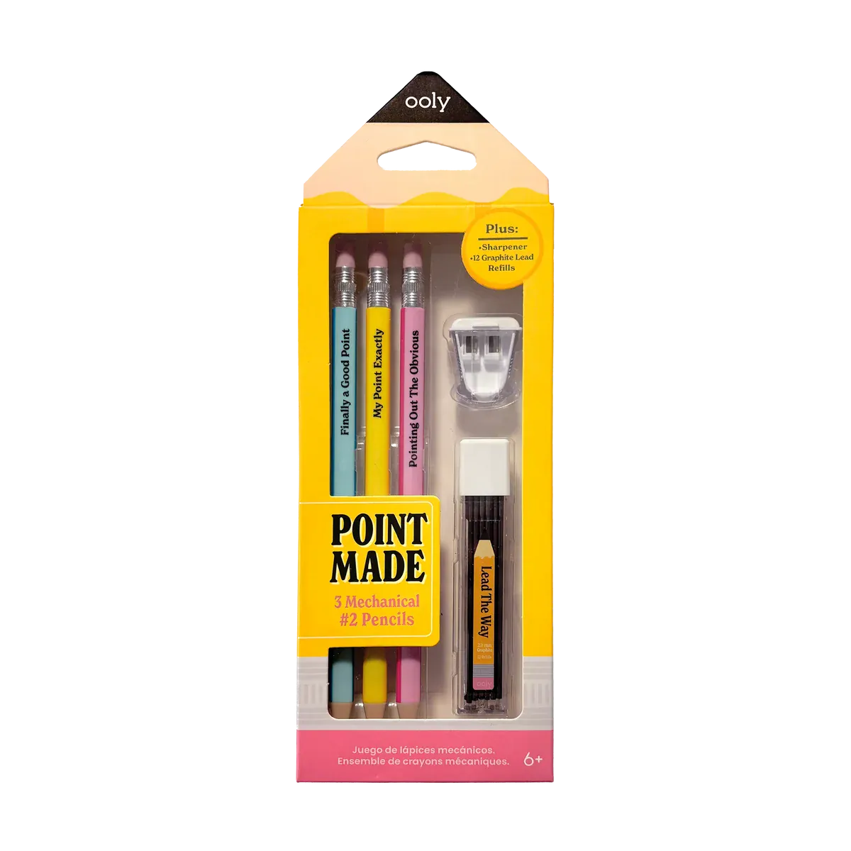 OOLY Paper Point Made Mechanical Graphite Pencils – Set of 3