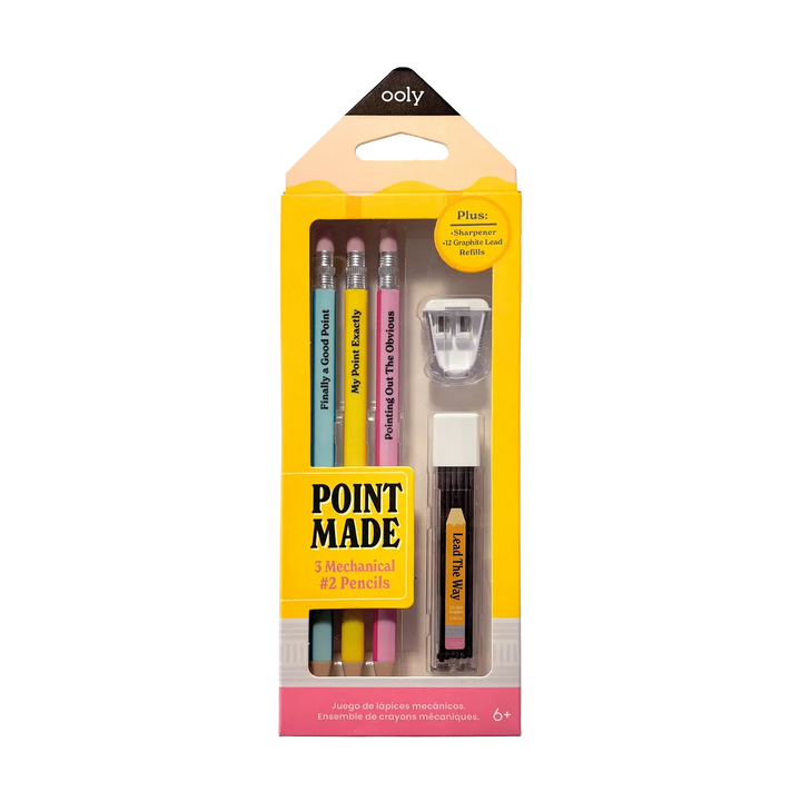 OOLY Paper Point Made Mechanical Graphite Pencils – Set of 3