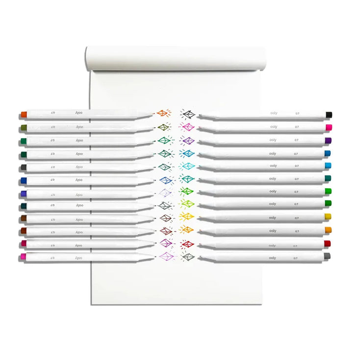 OOLY Paper Seriously Fine Tip Markers - Set of 24