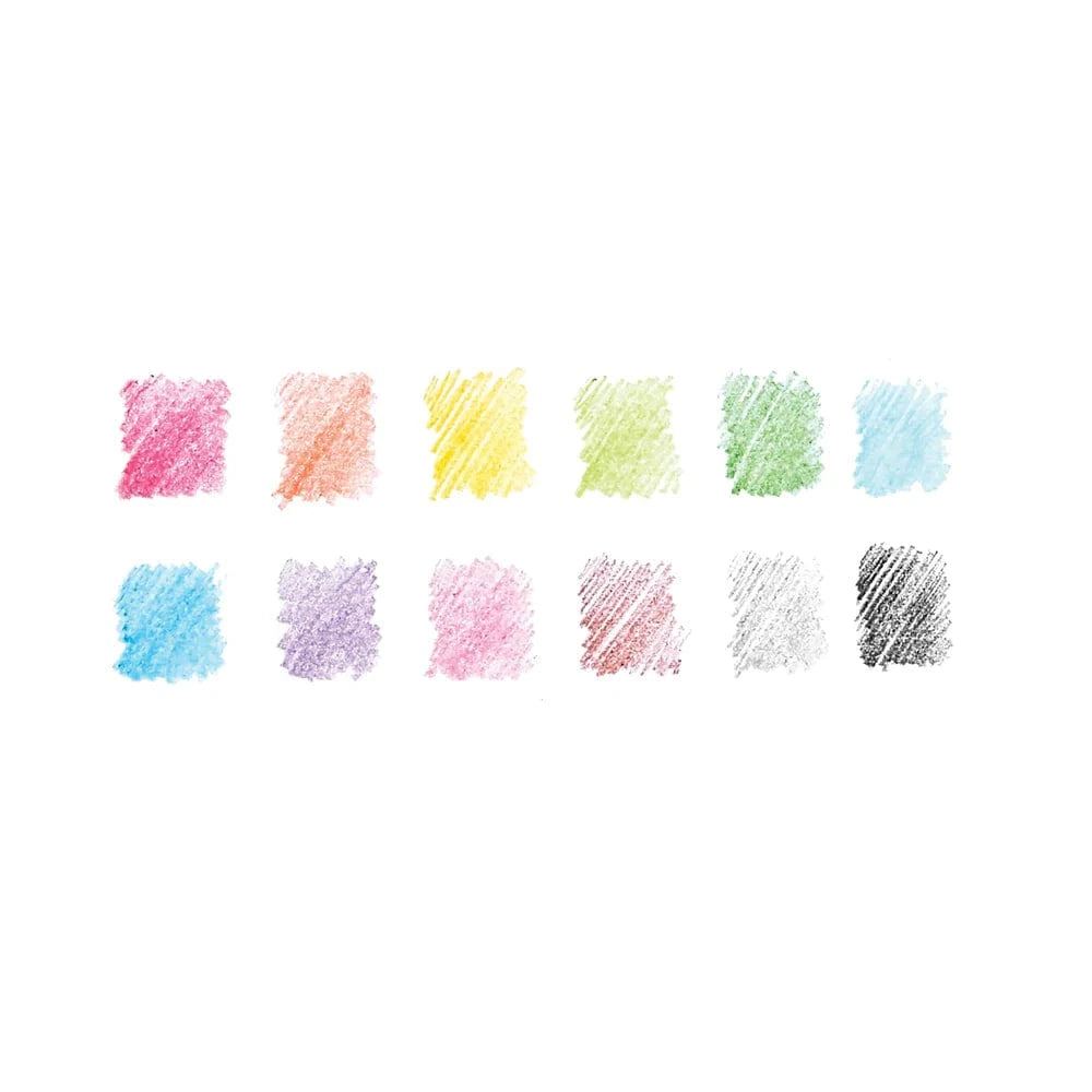 OOLY Paper Un-Mistakeables! Erasable Colored Pencils - Set of 12