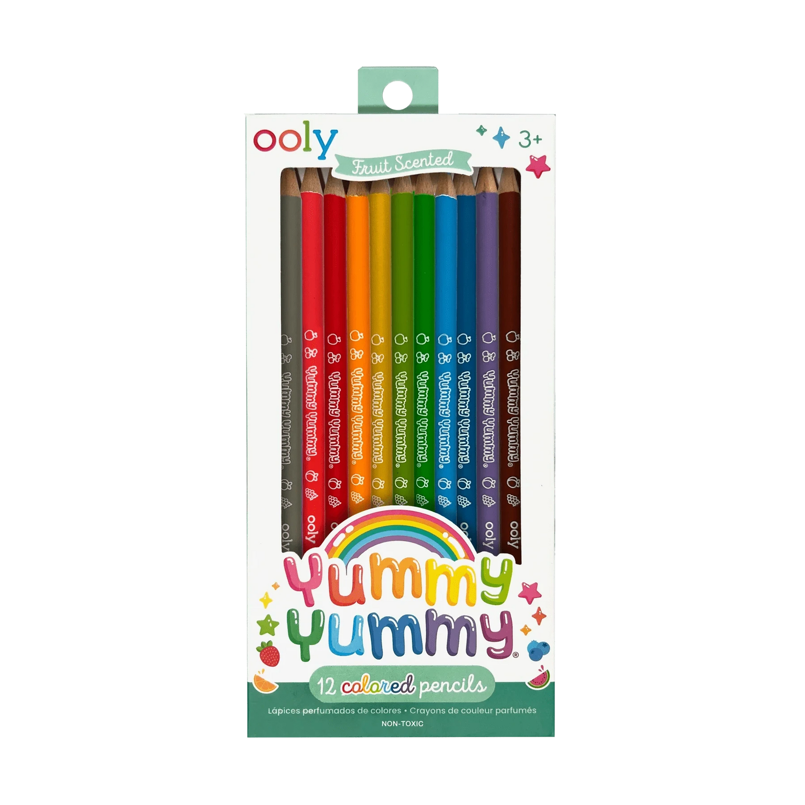 OOLY Paper Yummy Yummy Fruit Scented Colored Pencils - Set of 12